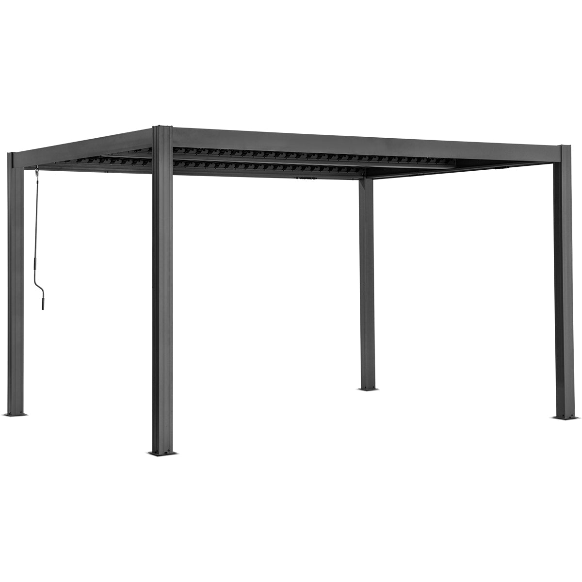 Yardtopia Elmont 3m x 4m Aluminium Adjustable Louvre Pergola Awezingly