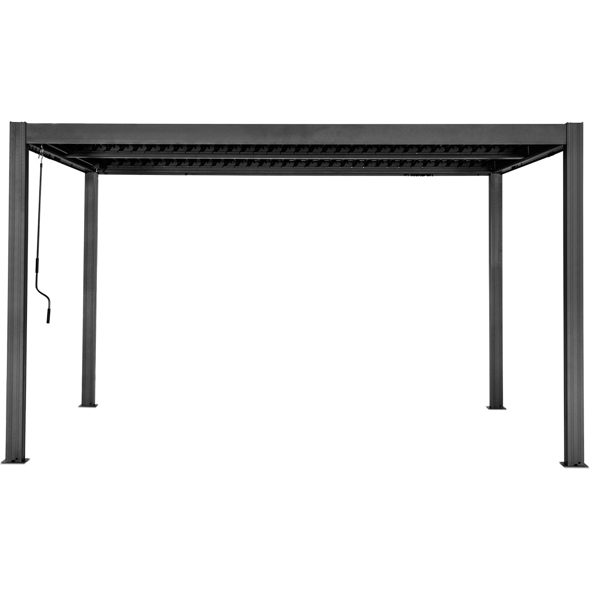 Yardtopia Elmont 3m x 4m Aluminium Adjustable Louvre Pergola Awezingly