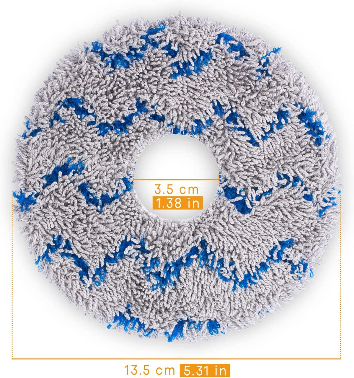 4 X  Mop Pads for Ecovacs Deebot X1 Series Robot Vacuum Cleaners Awezingly