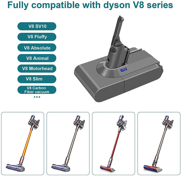 Battery for all Dyson V8 SV10 vacuum cleaners Awezingly