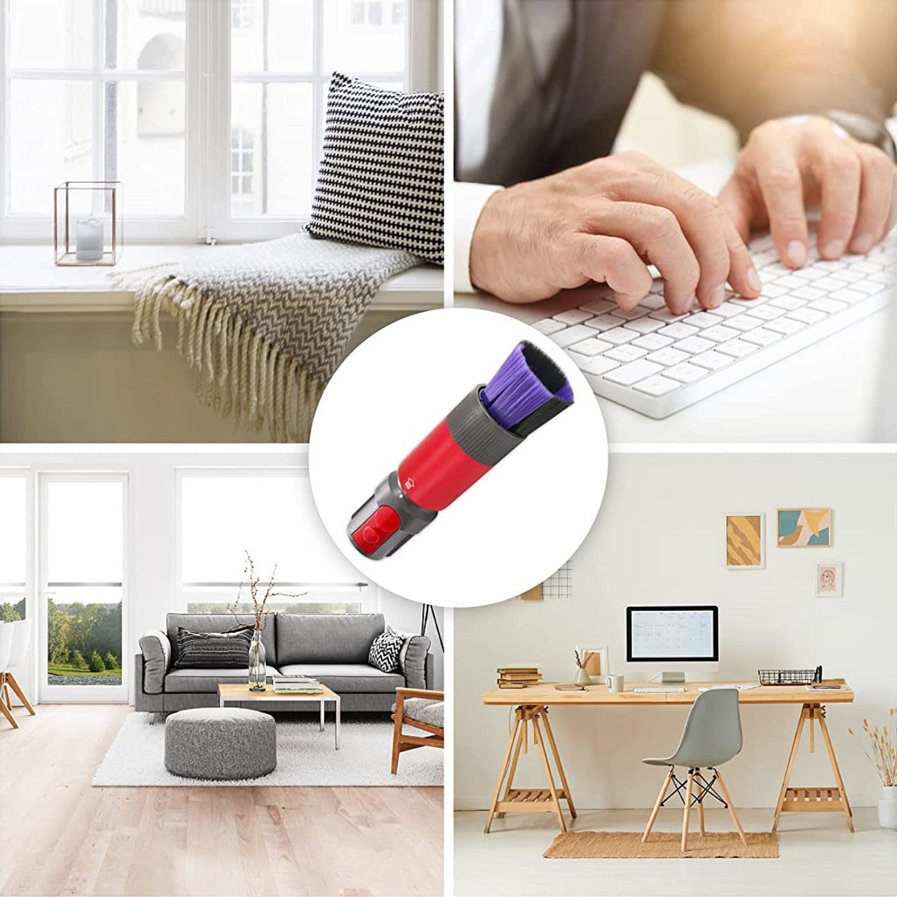 Scratch-Free, Self cleaning Dusting Brush for Dyson V7, V8, V10, V11, V12 & V15 Awezingly