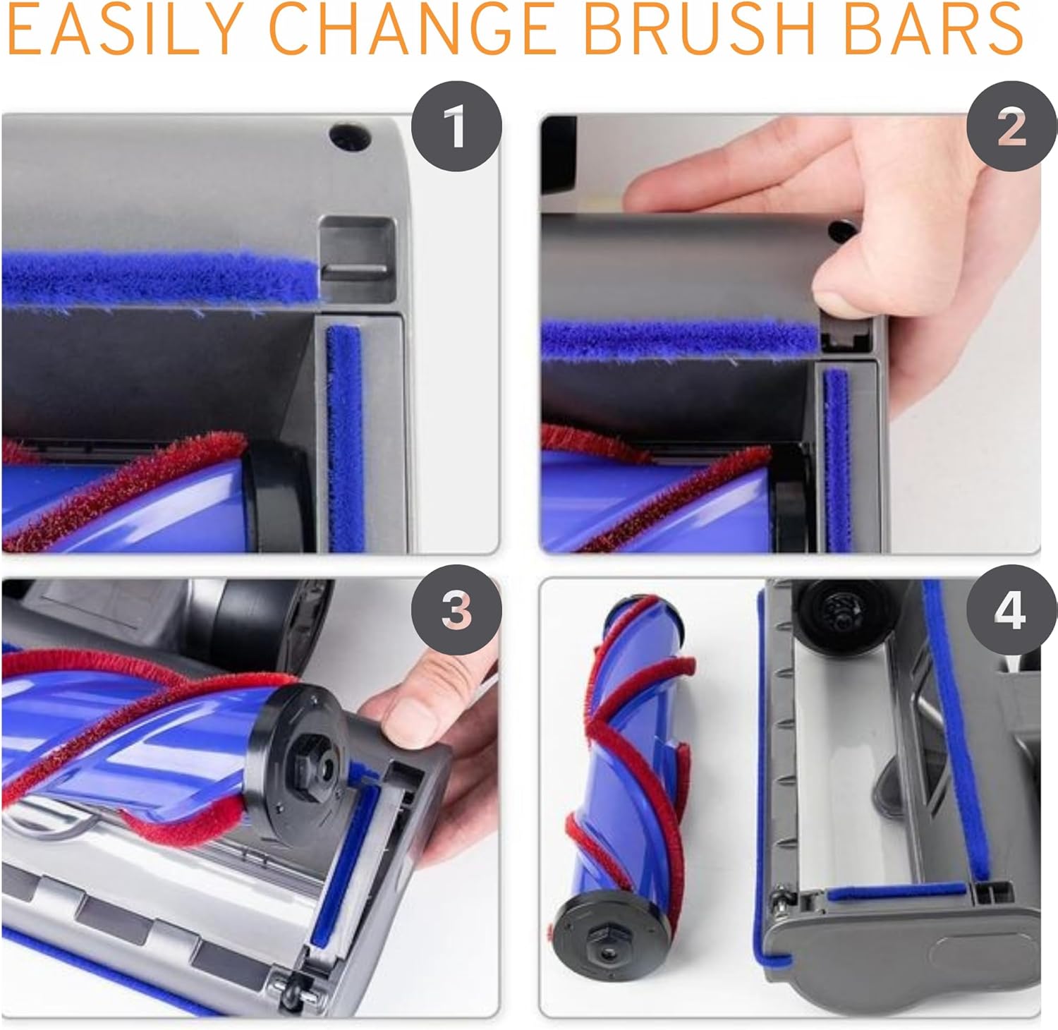 Motorhead & Fluffy Head Combo for Dyson  V7 V8 V10 V11 V15 & Outsize Awezingly