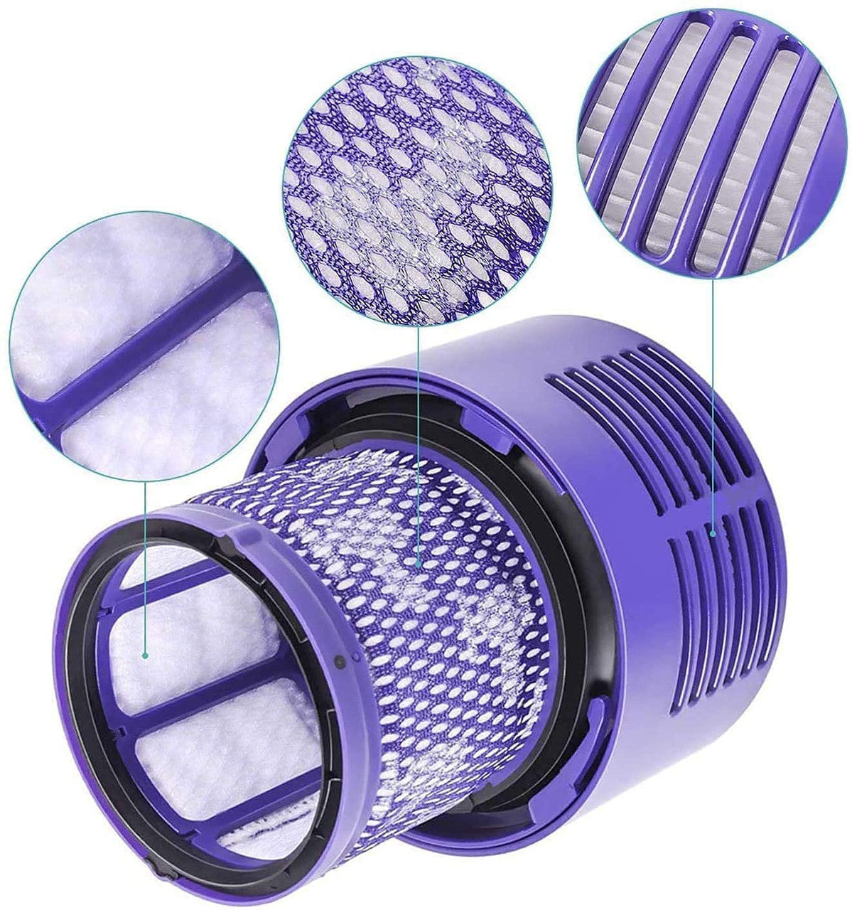 4  x HEPA Filters for Dyson Cyclone V10 Vacuum Cleaners Awezingly