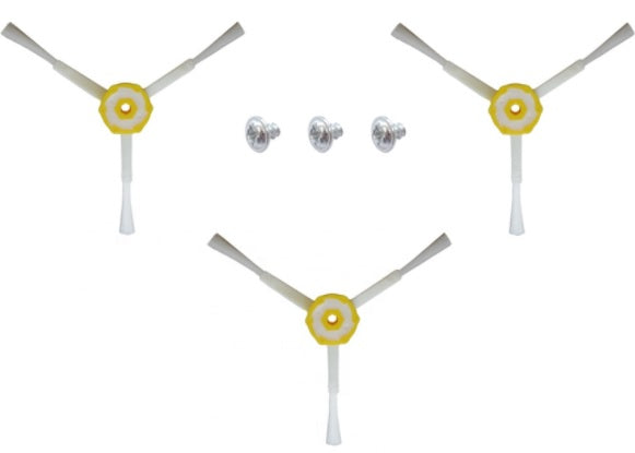 3 x spinning side brushes for iRobot Roomba 500 / 600 / 700 / 800 /900 series Awezingly