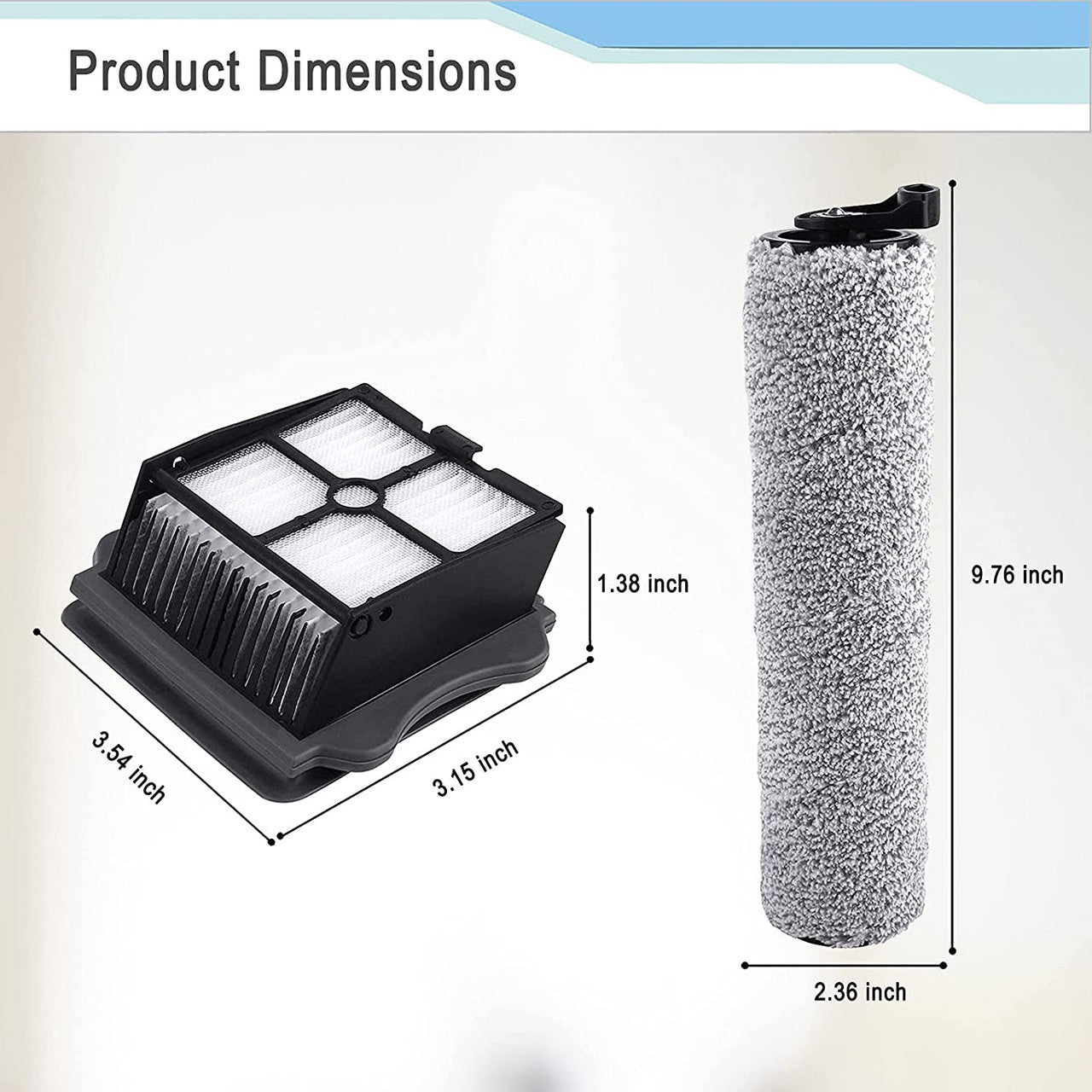 Filters & Roller Brush Pack For Tineco Floor One S3 Awezingly