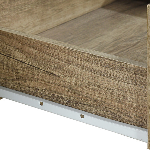 TV Cabinet 3 Storage Drawers with Shelf Natural Wood like MDF Entertainment Unit in Oak Colour Does Not Apply