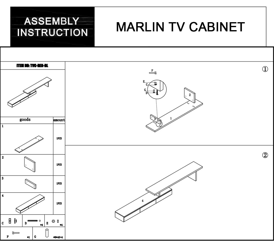 Marlin Tv Unit White Does Not Apply