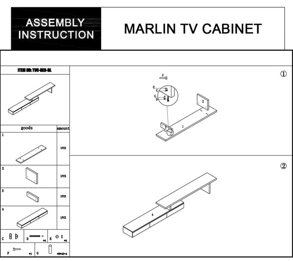 Marlin Tv Unit White Does Not Apply