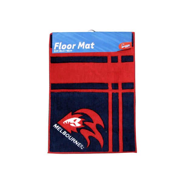 AFL Melbourne Football Club Rubber Backed Floor Mat 55 x 85 cm Unique