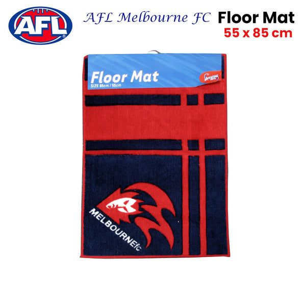 AFL Melbourne Football Club Rubber Backed Floor Mat 55 x 85 cm Unique