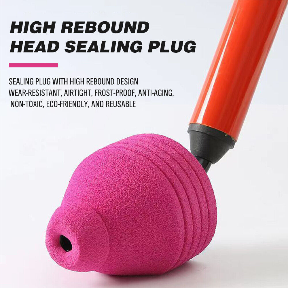 62cm High Pressure Toilet Unblock Toilet Pipe Plunger Bathrooms floor Drains Does not Apply