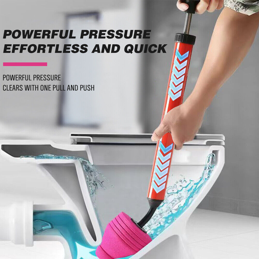 62cm High Pressure Toilet Unblock Toilet Pipe Plunger Bathrooms floor Drains Does not Apply