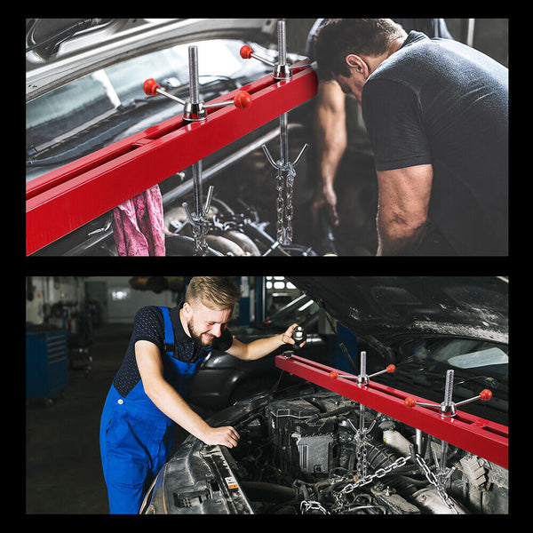 1.5M Engine Support Bar Engine Load Leveler 1100Lb Transmission Dual Hook Garage Does not Apply