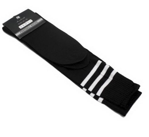 Mens Womens Sports Breathable Tube Long High Socks Knee Warm Casual Footy Soccer, Black Unique