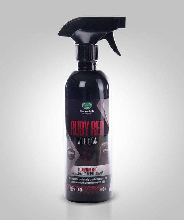 Ruby Red Wheel Cleaner – Steel & Alloy Wheel Cleaner 500 ml  Made in UK Awezingly