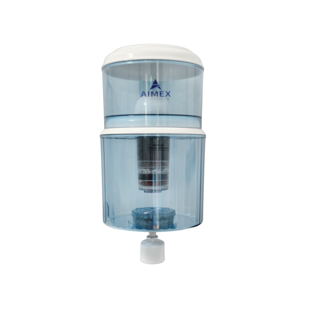 Filtered Bottle with Maifan Stone for Open-Top Water Coolers Awezingly