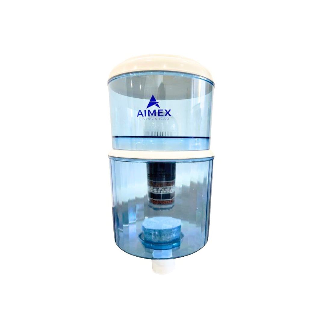 Filtered Bottle with Maifan Stone for Open-Top Water Coolers Awezingly