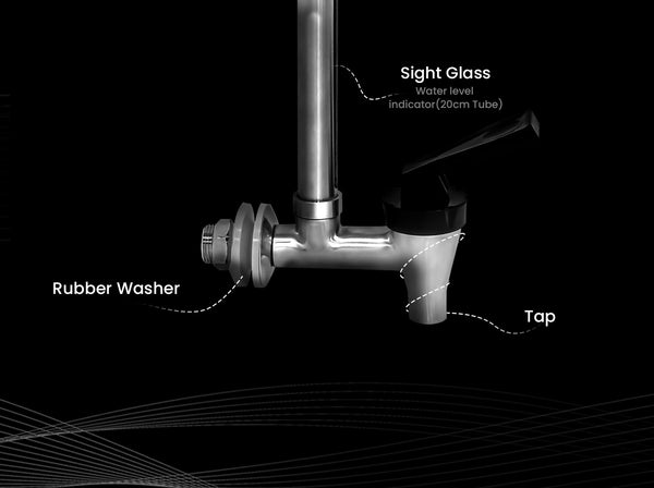 Phoenix Vision Tap- Stainless Steel - 7 inch for 6L & 8L Systems Awezingly