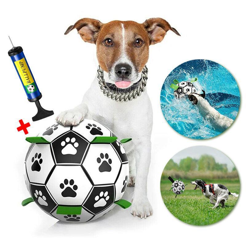 Interactive Pet Football Dog Toys Grab Tabs Outdoor Training Soccer Chew Balls Unique