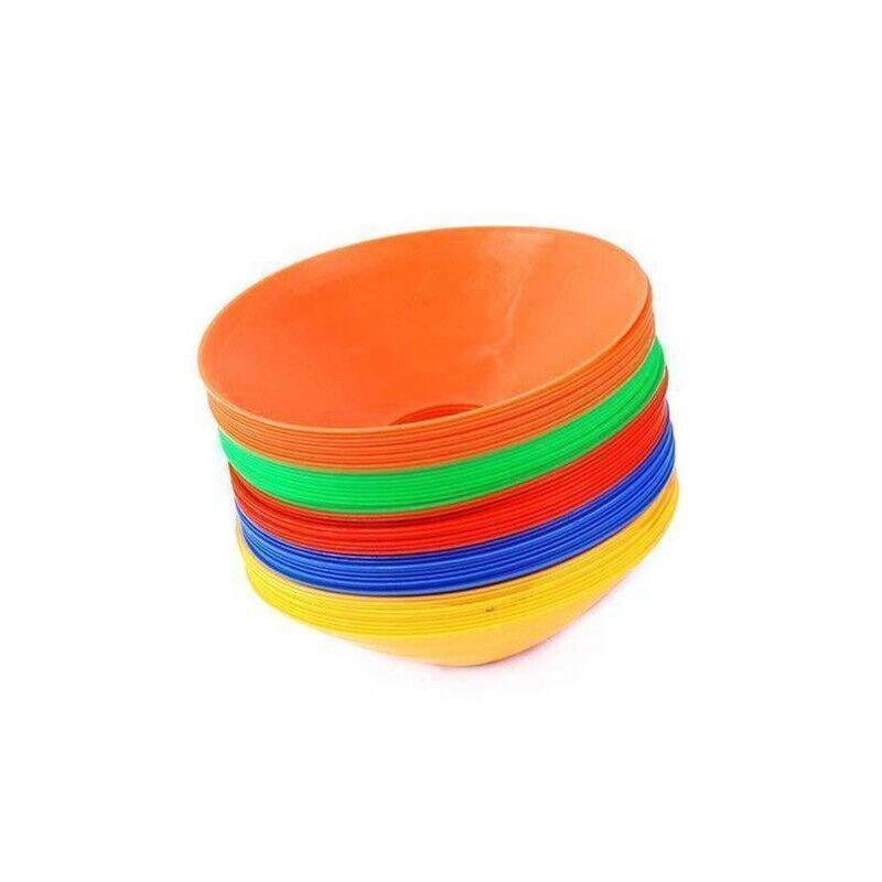 60 Pack Sports Training Discs Markers Cones Soccer Rugby Fitness Exercise Unique