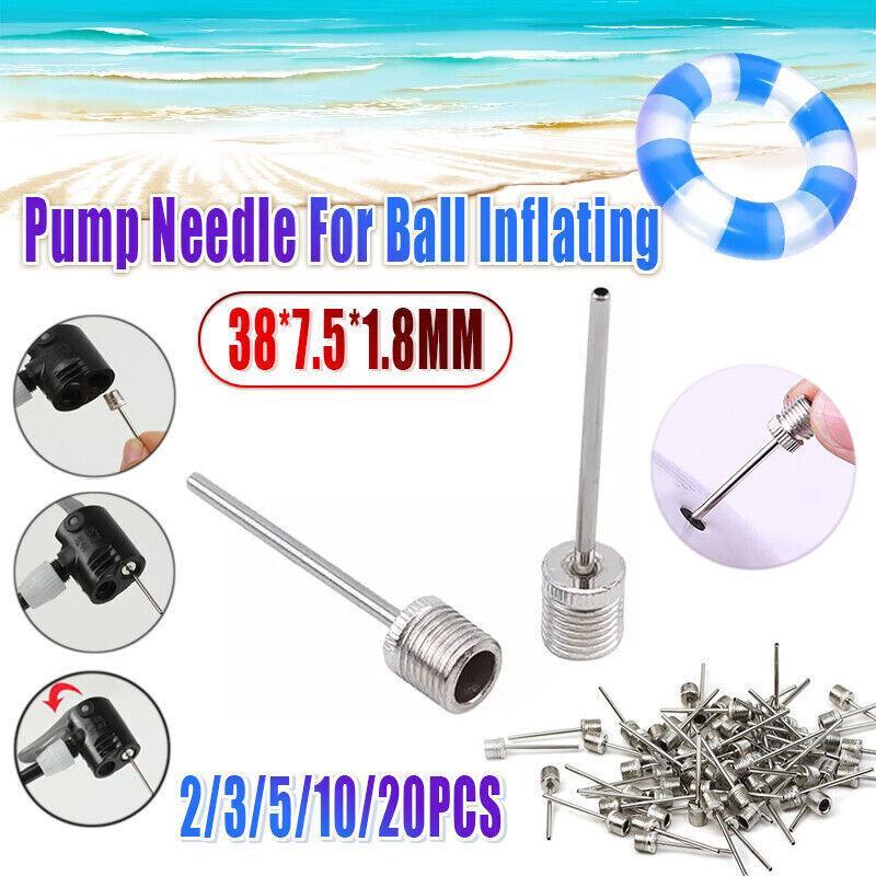 Stainless Steel Ball Pump Needle Inflator Pin for Football Basketball Volleyball - 10PCS Unique
