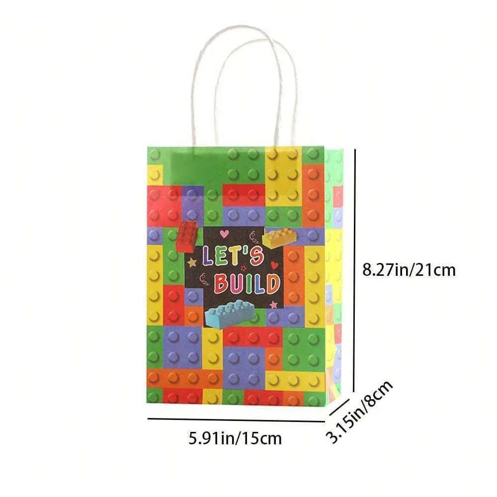 30PCS Fashion Ball Kraft Paper Gift Bag Festivals gift tote bag Party Favor Bag - Soccer-30pcs Unique
