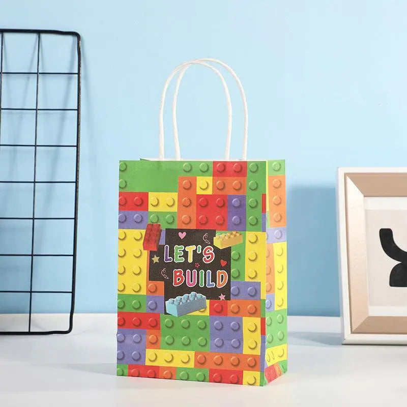 30PCS Fashion Ball Kraft Paper Gift Bag Festivals gift tote bag Party Favor Bag - Soccer-30pcs Unique