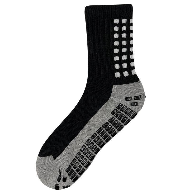 Anti-Slip Sports Socks with PVC Grip Dots for Soccer Basketball and Training Use - Blue Unique