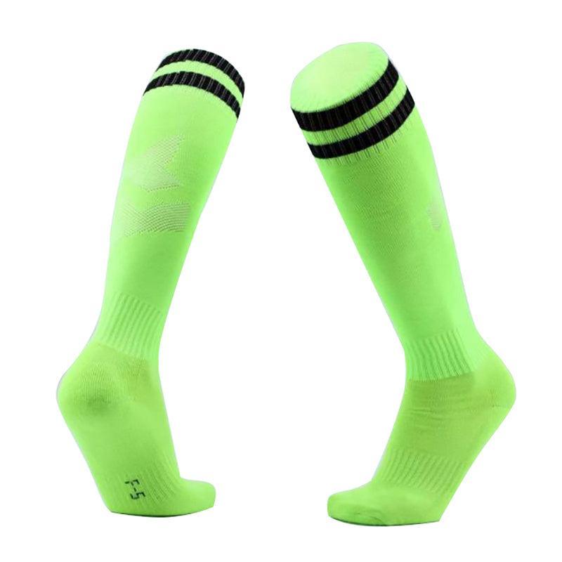 Mens Womens Sports Breathable Tube Long High Socks Knee Warm Casual Footy Soccer - Rose Red Unique