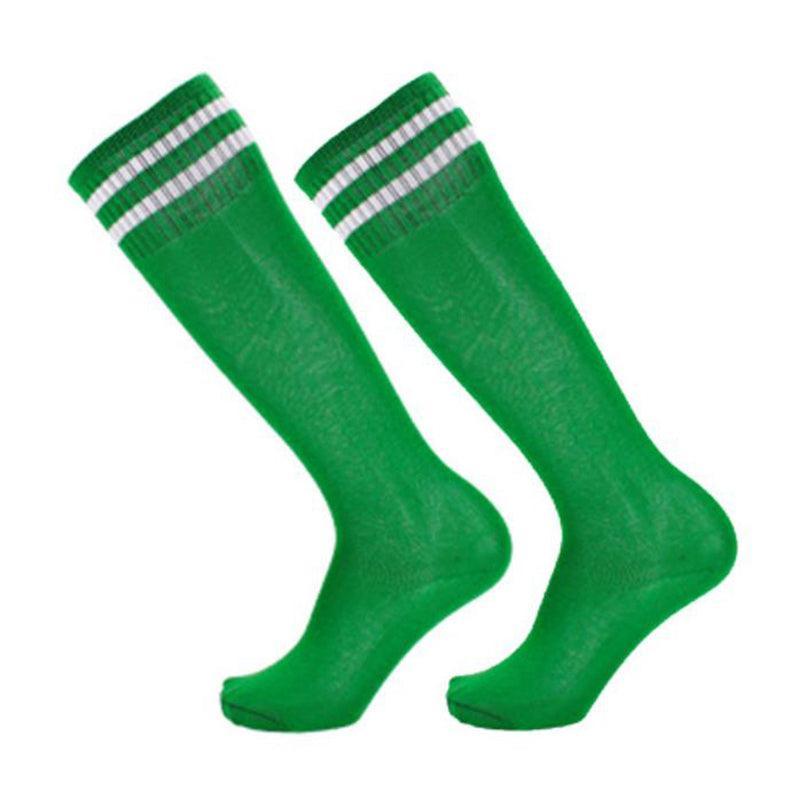 Mens Womens Sports Breathable Tube Long High Socks Knee Warm Casual Footy Soccer - Rose Red Unique