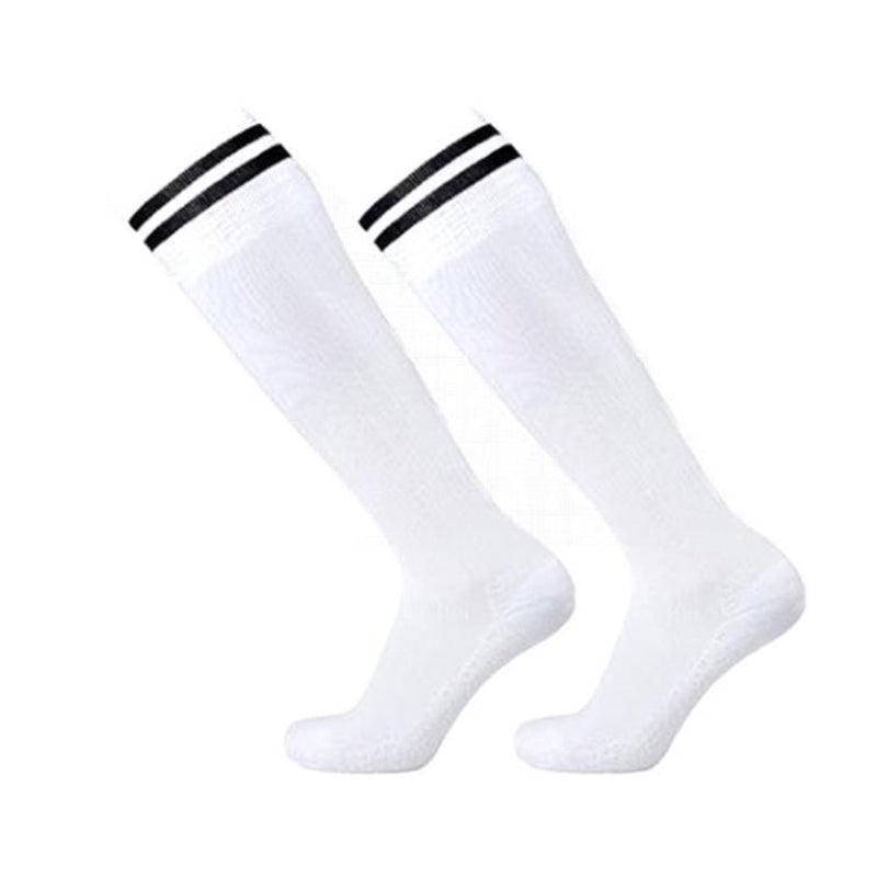 Mens Womens Sports Breathable Tube Long High Socks Knee Warm Casual Footy Soccer - Yellow Unique