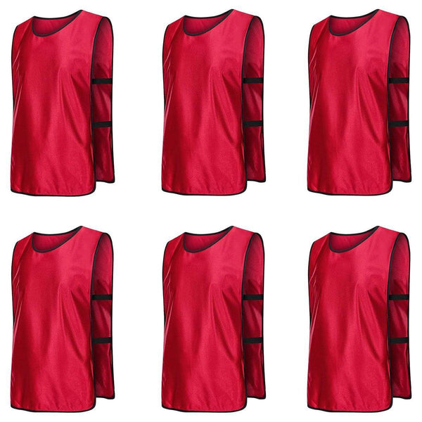 6X Sports Training Bibs Soccer Vests Group Team Bibs Basketball Cricket Football - Dark Blue-S Unique