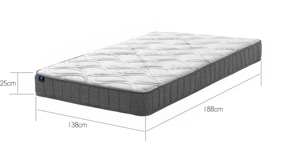 LUNALAND Easeful Eco Spay Foam Pocket Spring 20CM Double Hybrid Mattress Does Not Apply