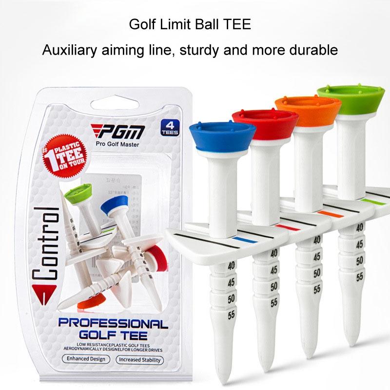Adjustable Golf Tee Set - 4pcs / Box - 77mm Length - Aiming Assist Does Not Apply