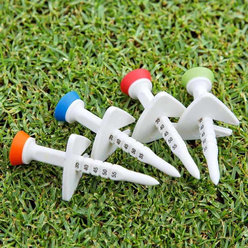 Adjustable Golf Tee Set - 4pcs / Box - 77mm Length - Aiming Assist Does Not Apply