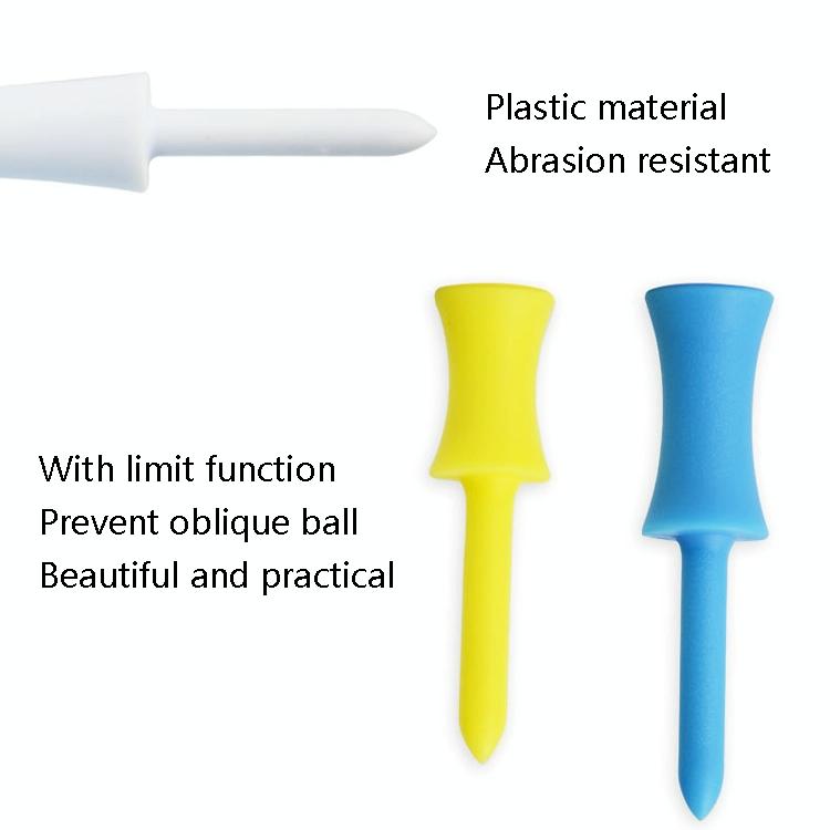 60-piece Golf Plastic Ball Tee Set with Ribbon Needle - 31mm Size Does Not Apply