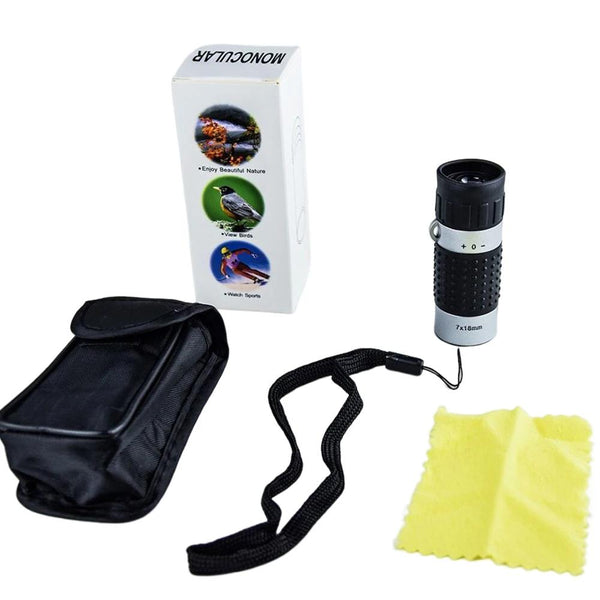 Compact 7X18 Monocular Telescope For Hunting Golf Hiking And Bird Watching - Rangefinders Does Not Apply