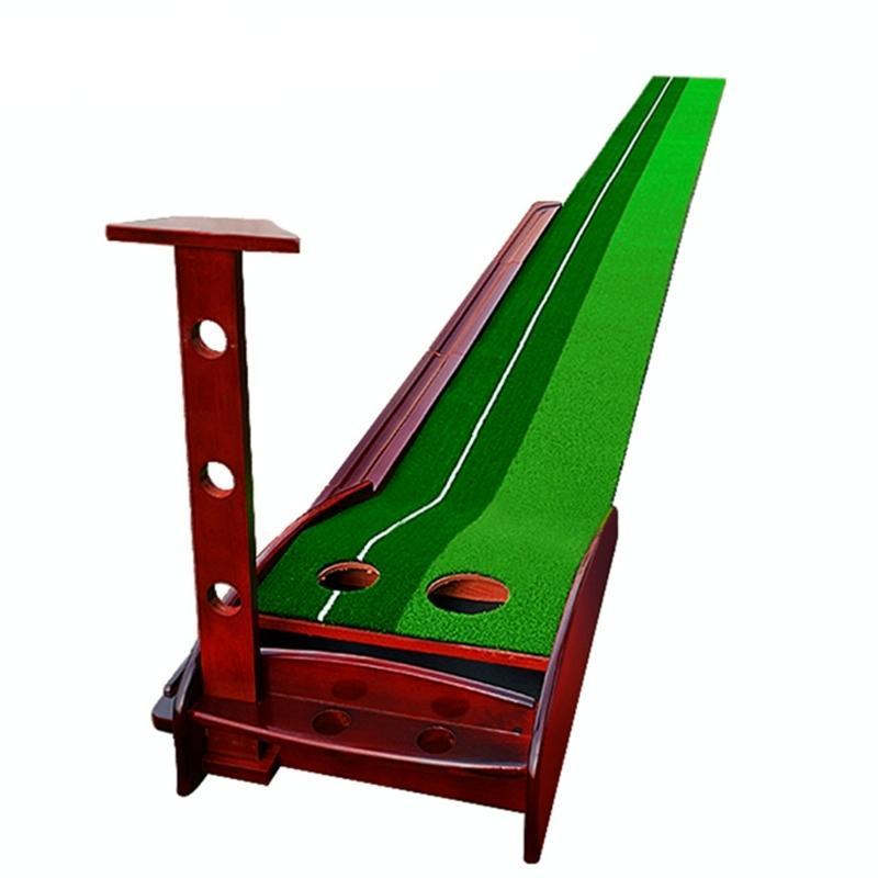 3m Golf Solid Wood Putter Trainer Practice Set Training Mat Does Not Apply