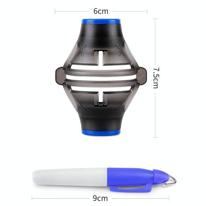 360-degree Rotatable Golf Ball Scriber with 2 Pens - Draw Five Lines Does Not Apply