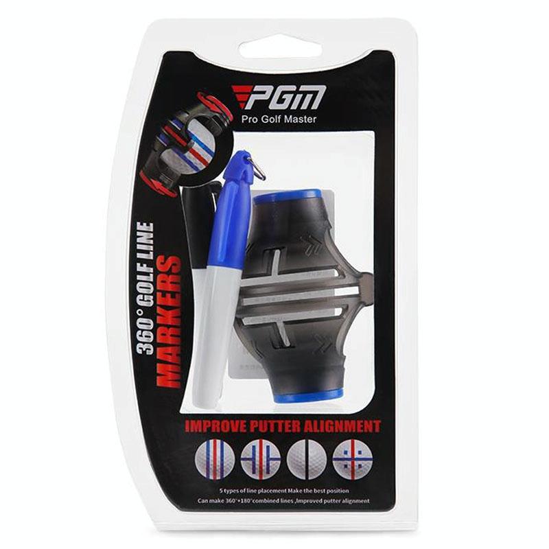 360-degree Rotatable Golf Ball Scriber with 2 Pens - Draw Five Lines Does Not Apply