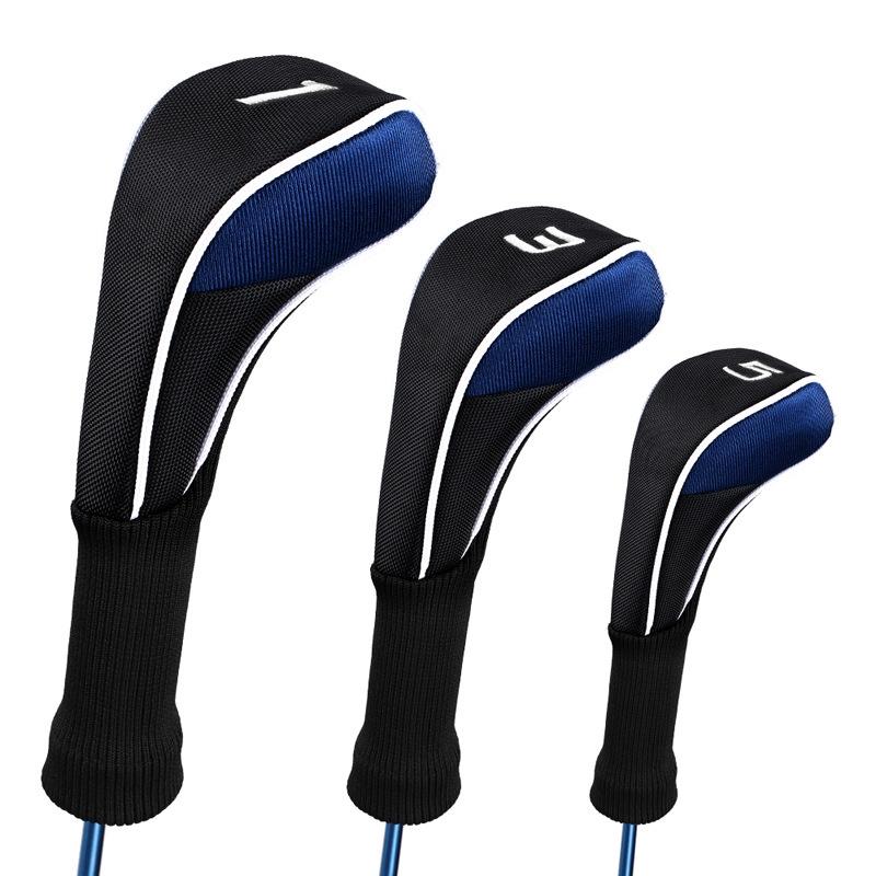 3-in-1 Golf Club Cover Set - No.1 No.3 No.5 - Blue Does Not Apply