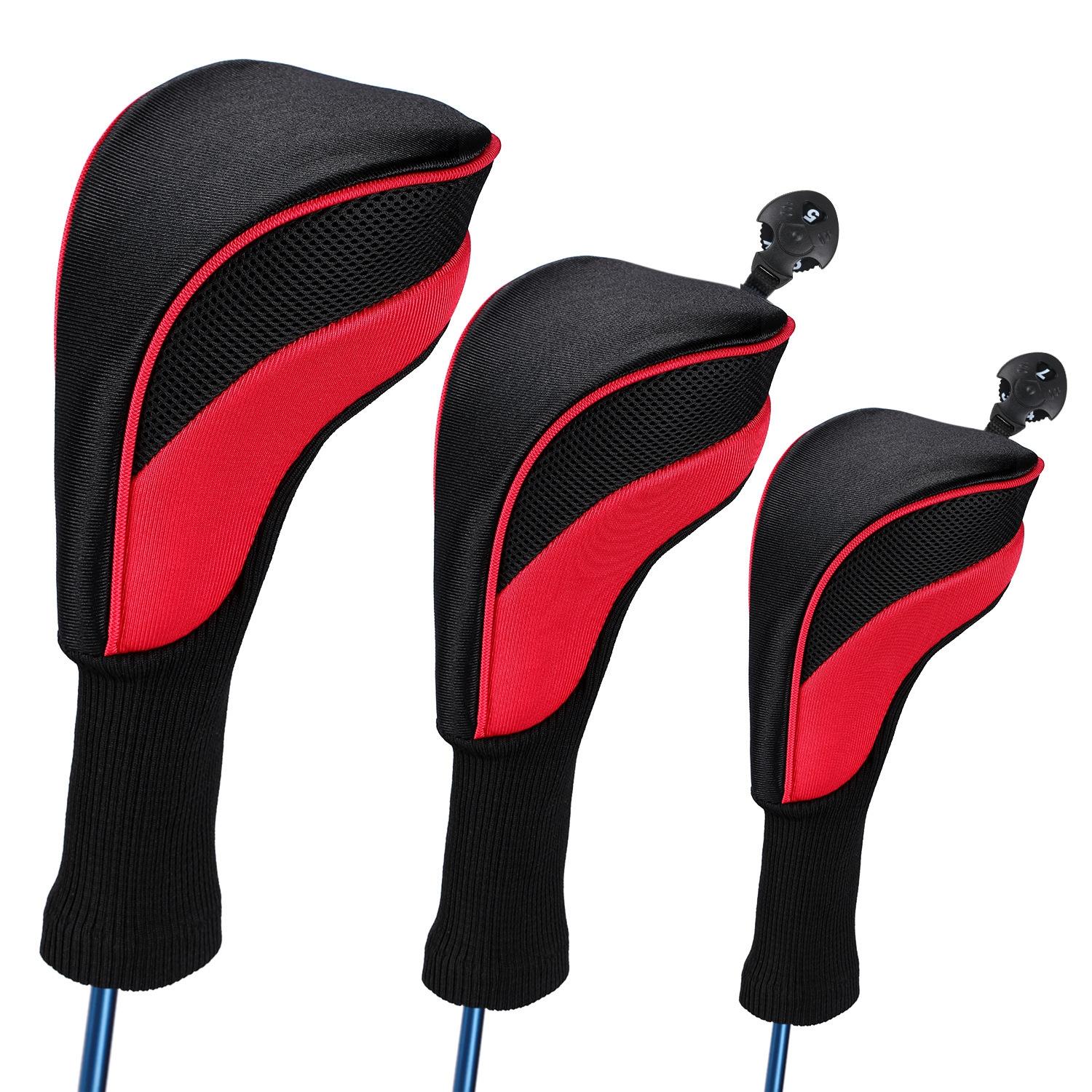 3-in-1 Golf Club Head Cover - No.1 No.3 No.5 - Protective - Blue Does Not Apply