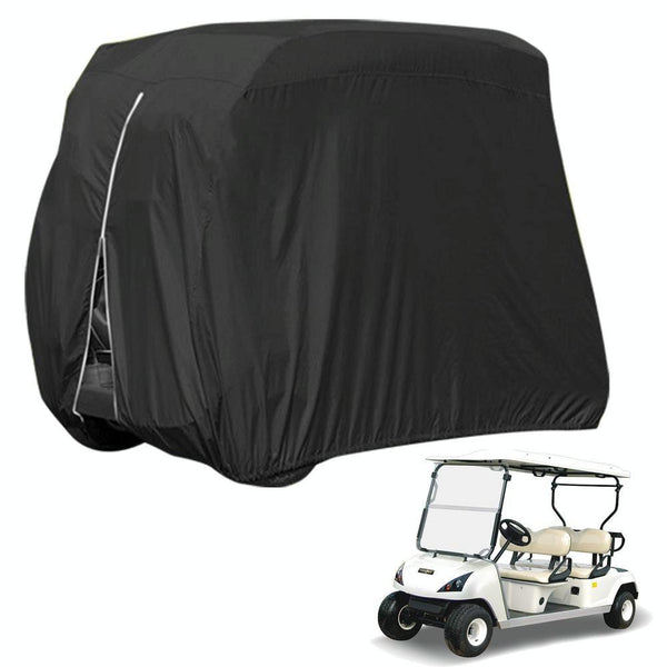 Waterproof Golf Cart Scooter Cover - 285x122x168cm - Black Does Not Apply