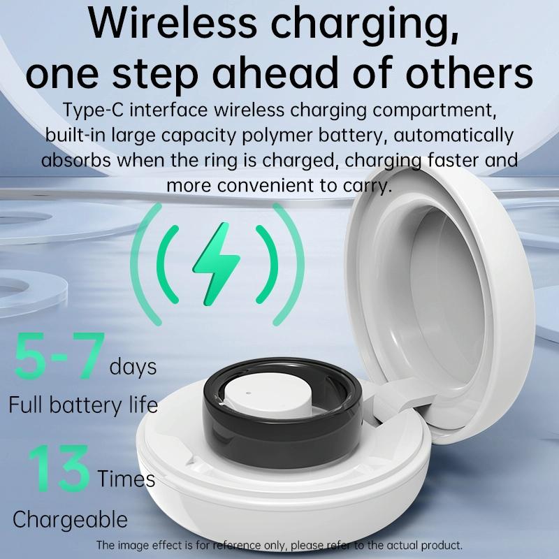 Smart Ring With Heart Rate Blood Oxygen Sleep & Sports Modes - Size 9 - White Does Not Apply