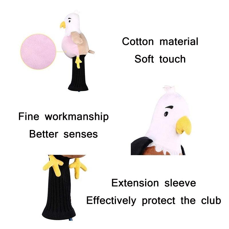 Adorable Plush Golf Club Cover for Animals - Pink Does Not Apply
