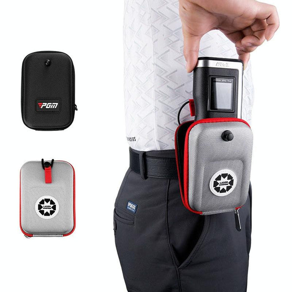 Lightweight Golf Rangefinder Waist Pack - Portable Belt Bag - Gray-Red Does Not Apply