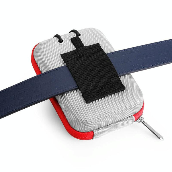 Lightweight Golf Rangefinder Waist Pack - Portable Belt Bag - Gray-Red Does Not Apply