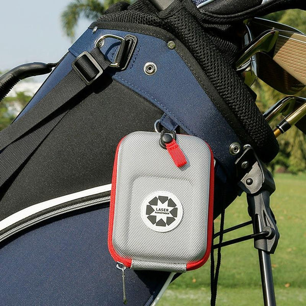 Lightweight Golf Rangefinder Waist Pack - Portable Belt Bag - Gray-Red Does Not Apply