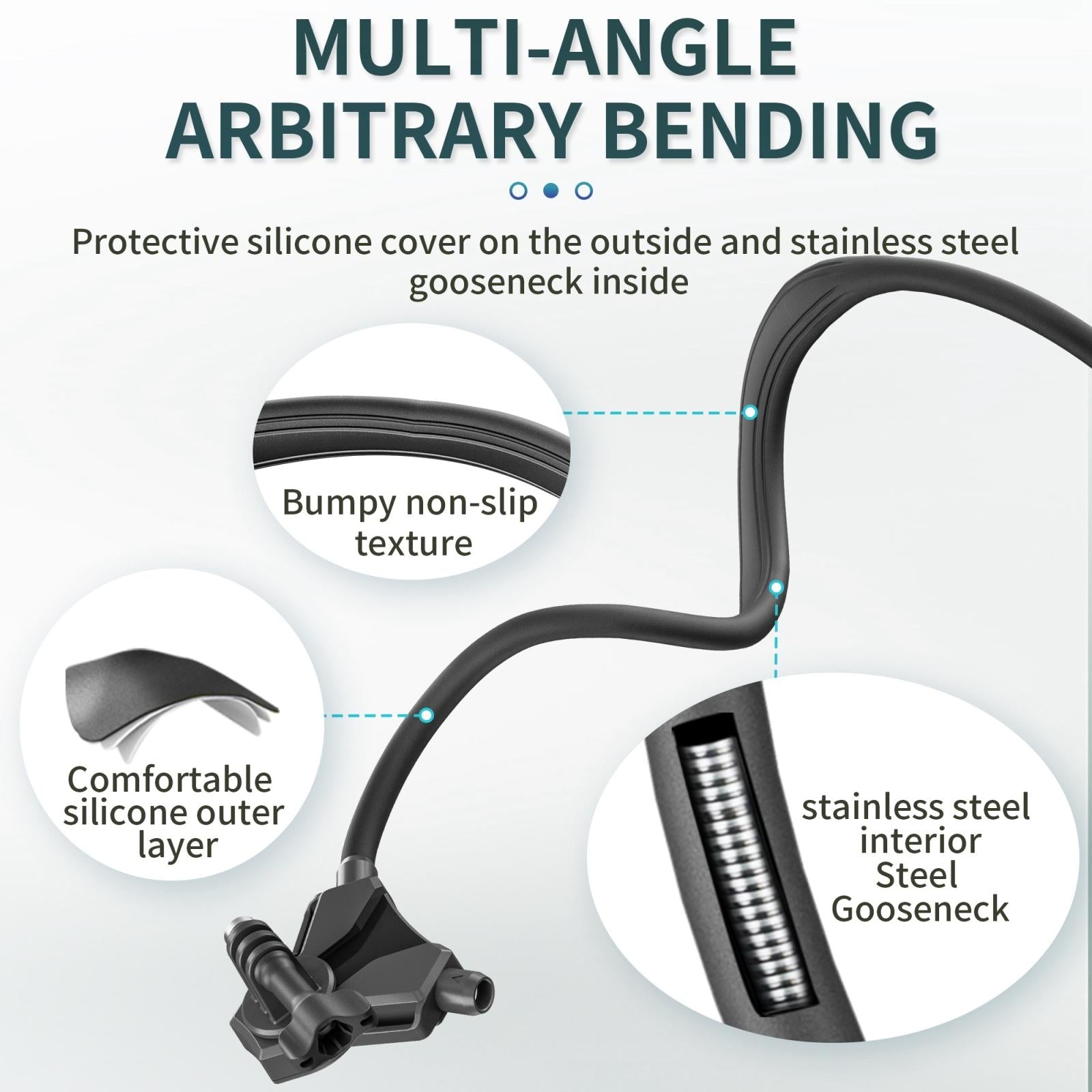 Adjustable Neck Vlog Bracket for Dji Gopro Insta360 Action Cameras and Smartphones Does Not Apply