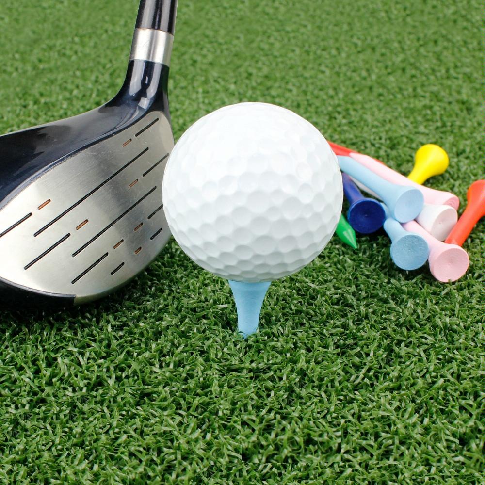 40 Wooden Golf Tees with Ball Holder - 70Mm Does Not Apply